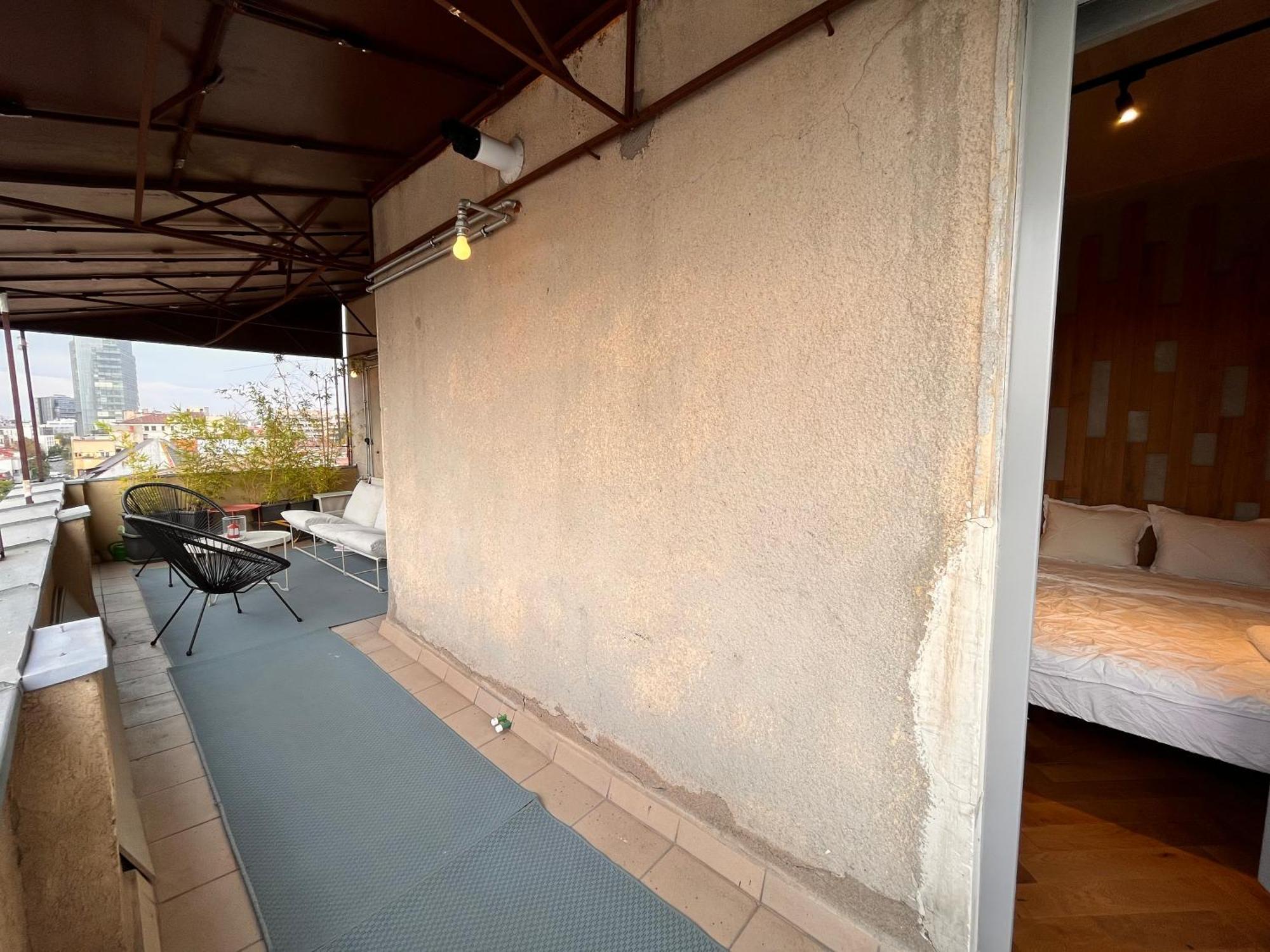 Terrace View Downtown Studio Bukarest Exteriör bild