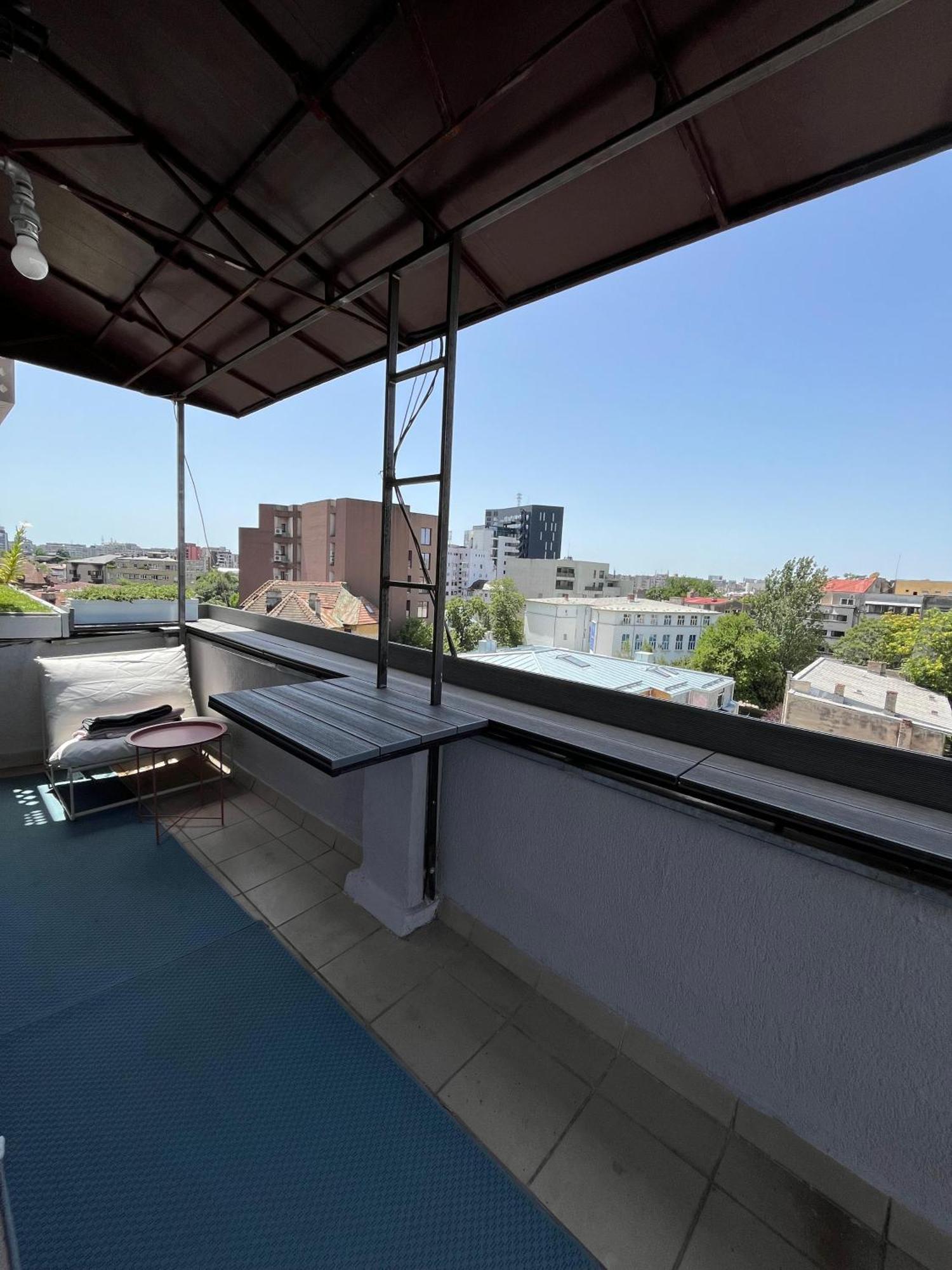 Terrace View Downtown Studio Bukarest Exteriör bild
